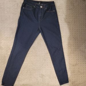 Dark blue Forever 21 high waisted skinny jeans